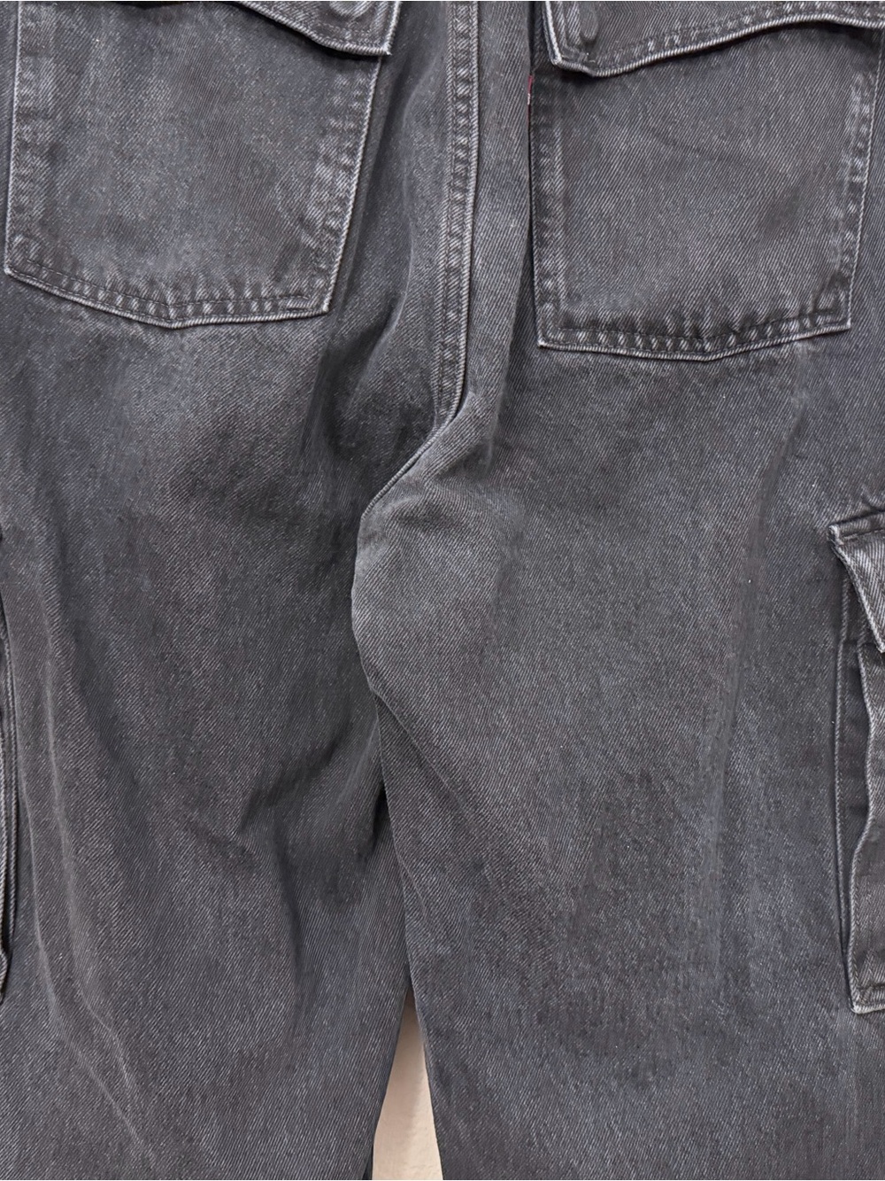 Levi's Black Cargo Wide-Leg Jeans 94 Baggy - Picture 8 of 15
